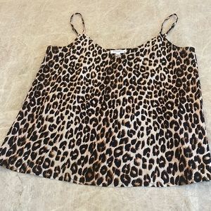 Equipment silk leopard camisole size Small